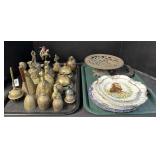 Brass Bells, Religious Plates. Brass Bells, Religious Plates.