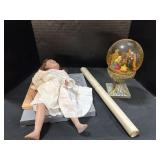 Religious Snow Globe, Collectible Doll. Religious Snow Globe, Collectible Doll.