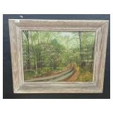 Artist Signed Oil On Board Landscape. Artist Signed Oil On Board Landscape.