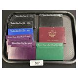 8 United States Of America Coin Proof Sets. 8 United States Of America Coin Proof Sets.