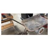 Vtg Steel Wheel Barrow. Vtg Steel Wheel Barrow.