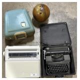Word processor, Typewriter, Bowling Ball. Word processor, Typewriter, Bowling Ball.