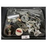 Vintage Metal Cookie Cutters, Cookie Press. Vintage Metal Cookie Cutters, Cookie Press.