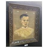 Signed Ann Millington Pastel Portrait. Signed Ann Millington Pastel Portrait.