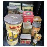 Lrge Lot Of Advertising Tins. Lrge Lot Of Advertising Tins.
