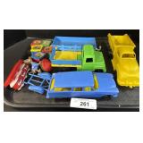 Plastic Toy Trucks. Plastic Toy Trucks.