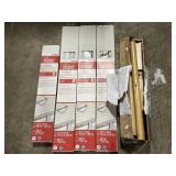 NOS Blonde Oak Hall Tree, (4) Vinyl Mini Blinds. NOS Blonde Oak Hall Tree, (4) Vinyl Mini Blinds.