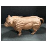 Cast Iron Bull Bank. Cast Iron Bull Bank.