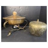 Chinese Export Lidded Urn, & Warmer. Chinese Export Lidded Urn, & Warmer.