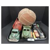 Hubley Press Steel Toy Trucks, Early Soccer Ball. Hubley Press Steel Toy Trucks, Early Soccer Ball.