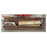 Primitive Wooden Tool Carrier, Hand Saws, BowSaw. Primitive Wooden Tool Carrier, Hand Saws, BowSaw.