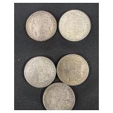 5 90% Silver 1921 Morgan Dollars. 5 90% Silver 1921 Morgan Dollars.