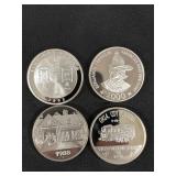 4 1 Troy Oz Fine Silver Fireman Rounds. 4 1 Troy Oz Fine Silver Fireman Rounds.