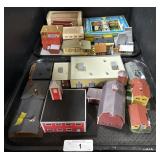 2 Trays Of Various Train Model Buildings. 2 Trays Of Various Train Model Buildings.