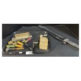 Machete, Measuring Tools, Garage Tools. Machete, Measuring Tools, Garage Tools.