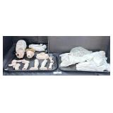 German Porcelain Doll Limbs & Heads, Doll Clothes. German Porcelain Doll Limbs & Heads, Doll Clothes.