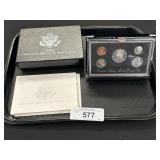1992 United States Mint Premier Silver Proof Set. 1992 United States Mint Premier Silver Proof Set.