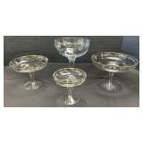 4 Princess House Heritage Glass. 4 Princess House Heritage Glass.
