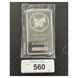 .999 Fine Silver 10 Ounce Silver Bar. .999 Fine Silver 10 Ounce Silver Bar.