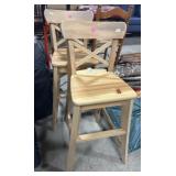 (2) Pine Children Stools. (2) Pine Children Stools.