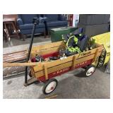 Radio Flyer Wagon, Vtg Roller Skates & Blades, Radio Flyer Wagon, Vtg Roller Skates & Blades,