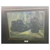 NY Central Lines Train Thoroughbreds Print. NY Central Lines Train Thoroughbreds Print.