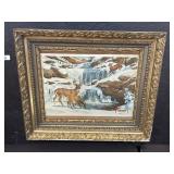 Schmidt�s Beer Deer Scene Adv Print. Schmidt�s Beer Deer Scene Adv Print.
