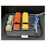 Hubley & Metal Masters Toy Trucks & Heli. Hubley & Metal Masters Toy Trucks & Heli.