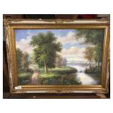 C.Freeman Acrylic On Canvas Painting.