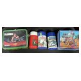 2 Lunchboxes & Thermos, Rambo.