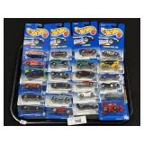 24 New Hot Wheels Diecast Toy Cars.