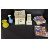 Set of Sushi Serving Plates & Coasters.