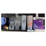 Bird Shaped Lidded Glasses, Glass Jar.