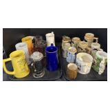 Large Lot Of Steins.