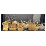 Assortment Of Wooden Woven Baskets