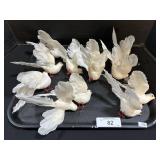 Vintage Christmas Spun Cotton Doves.