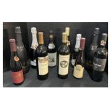 11 Bottles Of Wine & Liquor.