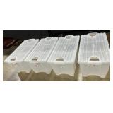 4 Large Rubbermaid Storage Totes.