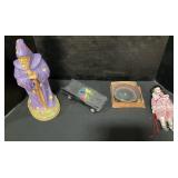 Toys and Professor Wizard Statue.