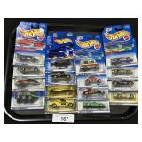 16 New Hot Wheels Diecast Toy Cars.