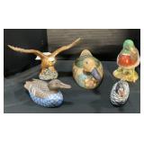 Folk Art Wooden Decoy Ducks.