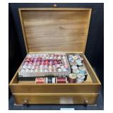 Box Of Sewing Materials.