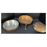 Copper Plated Hot Food Serving Tray.