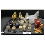 Vintage Japan Salt & Pepper Shakers, Hen On Nest.