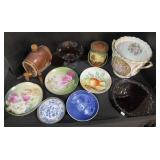 Double Handled Porcelain Vase, Porcelain Plates,