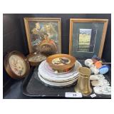 Framed Prints, Glass Plates, Floral Wall Hangings.