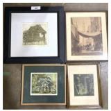 4 Framed, Signed, & Numbered Prints.