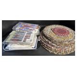 9 Braided Trivets, Sewing Pattern Kits.