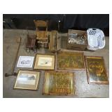 Wyeth & Circus Prints, Doll Cradle & Highchair.