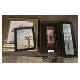 Framed Flower Paintings and Decor.